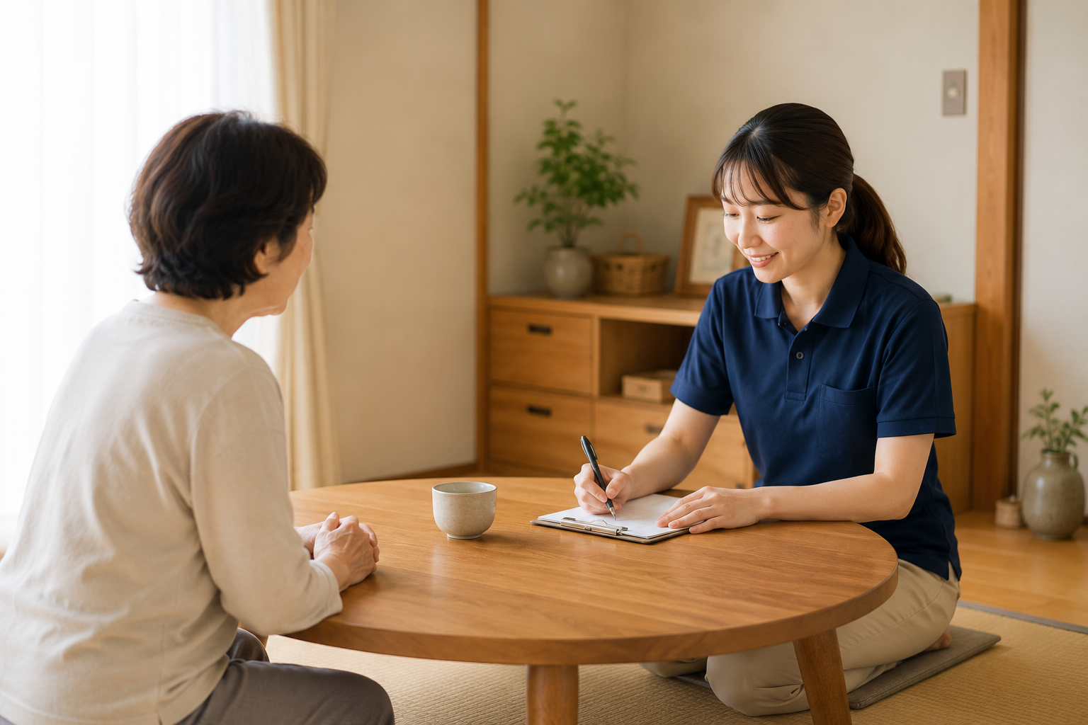 ご家族との面談のようす